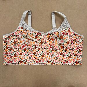 New Ruby Ribbon Heritage Lace Demiette Bra Autumn Meadow 44